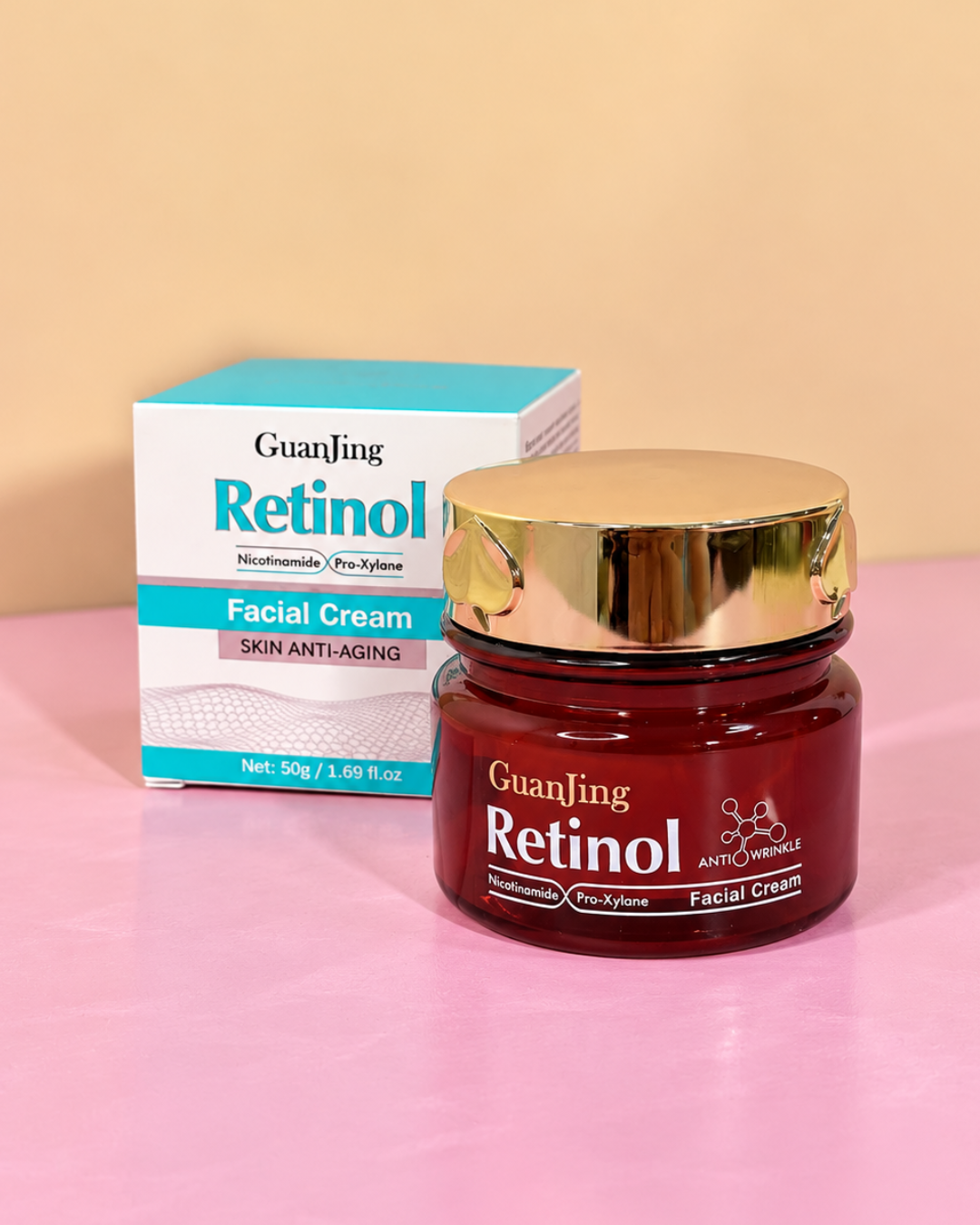 Crema Facial con Retinol GuanJing – Cuidado Antiedad