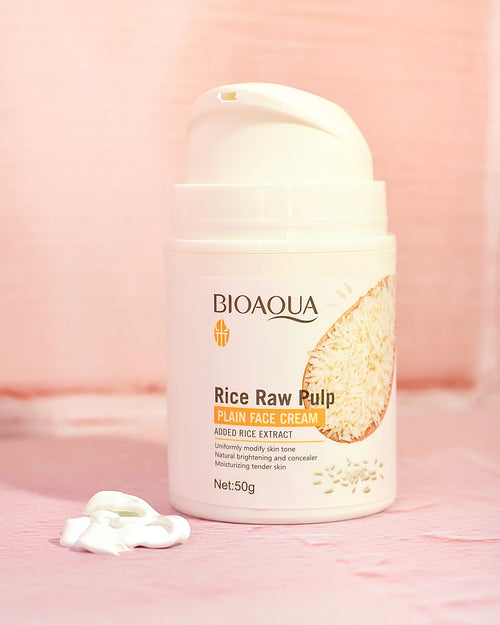 Crema Facial Aclarante con Extracto de Arroz Bioaqua