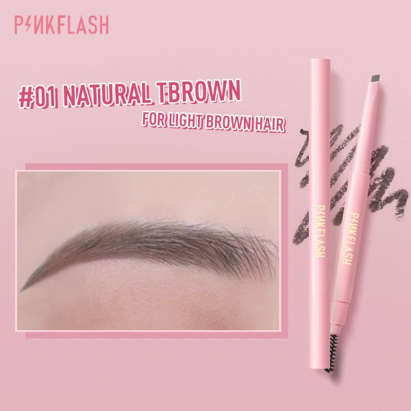 Lápiz y cepillo para Cejas 2 en 1 PinkFlash