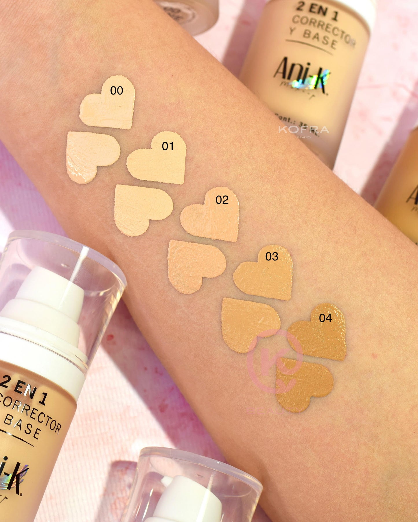 Base Bonita Anik cobertura perfecta y ligera