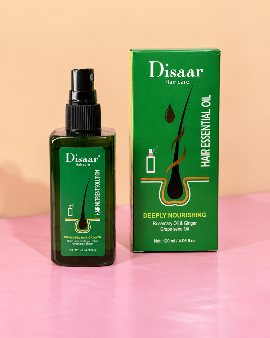 Óleo Capilar Disaar Hair Essential Oil – Romero, Jengibre y Semilla de Uva