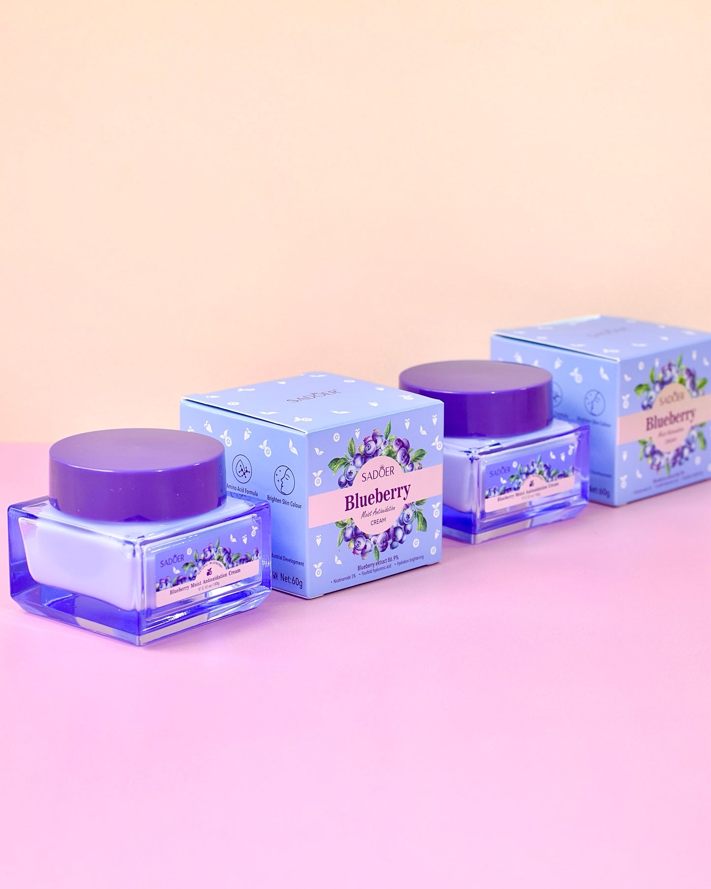 Crema Facial con Antioxidantes Blueberry – Sadoer