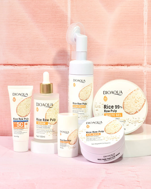 Linea Arroz Aclarante 6 Productos Bioaqua
