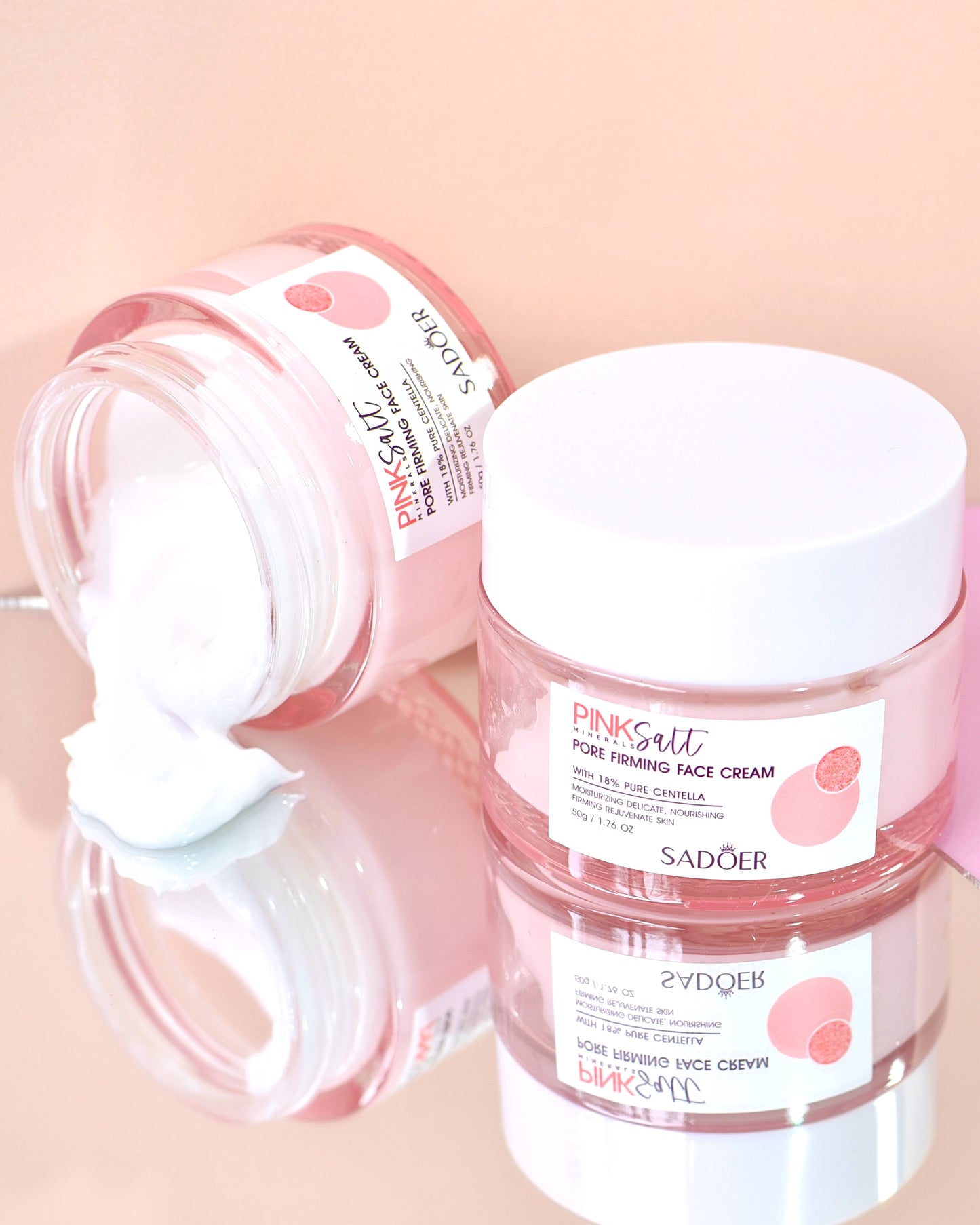 Crema Facial Detox Sal Rosada + Centella 18% Reafirmante & Poros – Sadoer