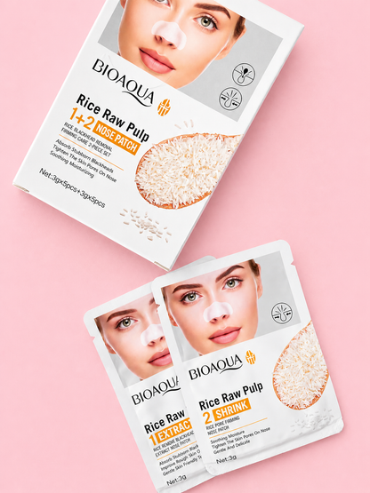 Kit Nariz Bioaqua x 2 Pasos Removedor de Puntos Negros y Minimizador de Poros