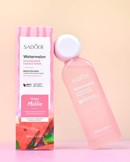 Tónico Facial Niacinamida + Sandía 40% Hidratación & Luminosidad – Sadoer (120 ml)