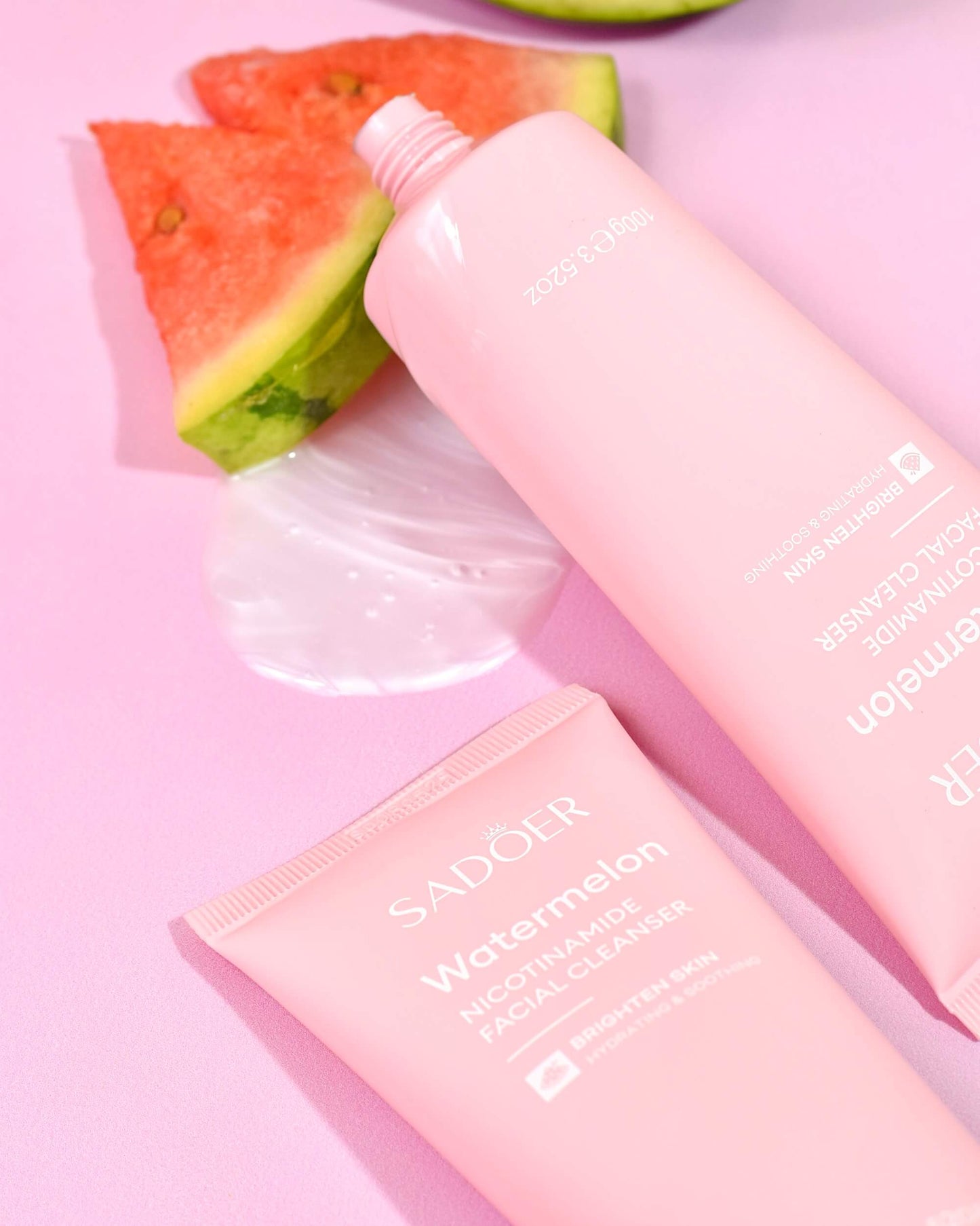 Jabón Facial Niacinamida + Sandía 40% Limpieza & Luminosidad – Sadoer (100 g)