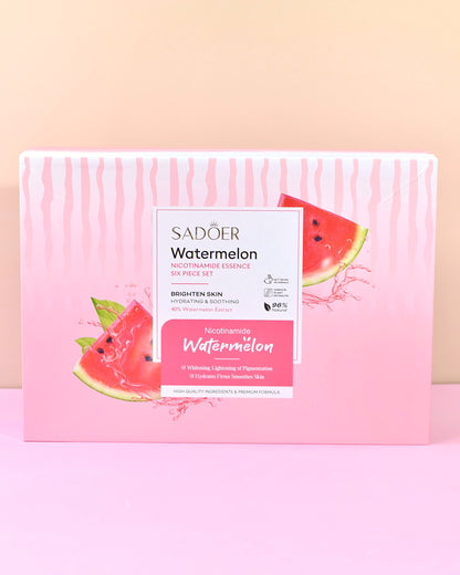 Kit de Lujo Niacinamida Watermelon Luminosidad e Hidratación - Sadoer