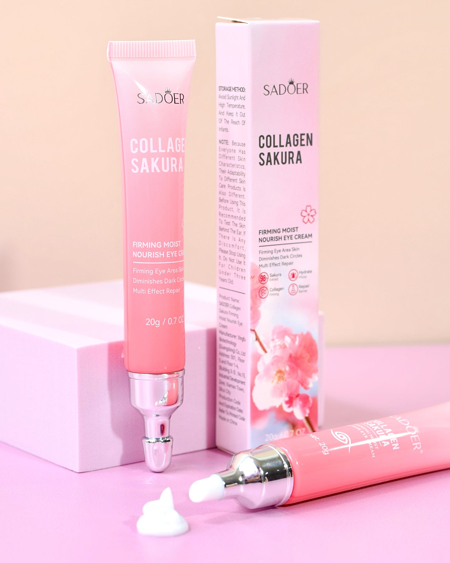 Combo Facial Reafirmante Sakura Colageno Sadoer