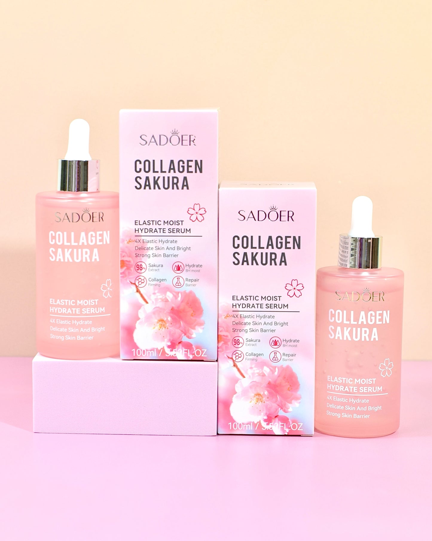 Combo Facial Reafirmante Sakura Colageno Sadoer
