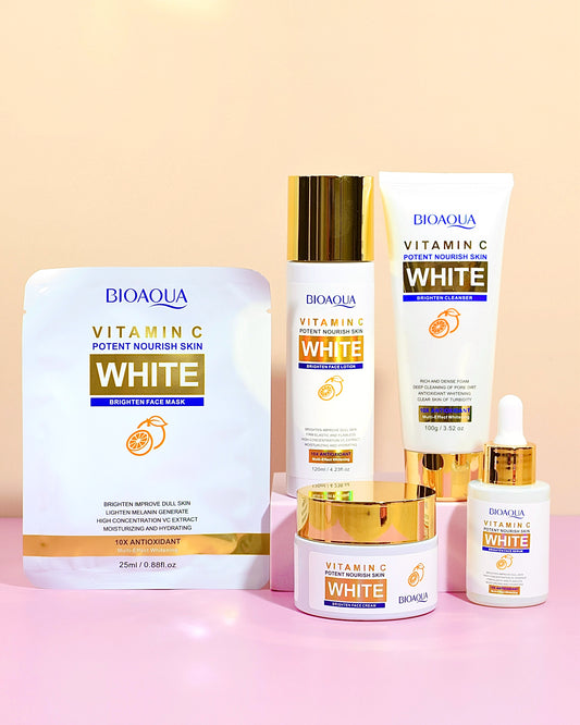Combo Aclarante VitaminC White x 5 Productos Bioaqua
