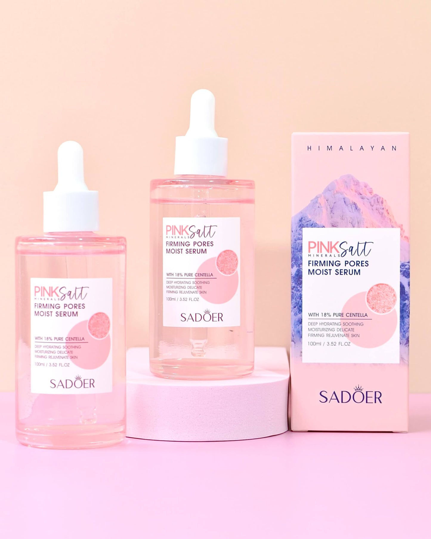 Sérum Detox Sal Rosada + Centella 18% Poros & Firmeza – Sadoer