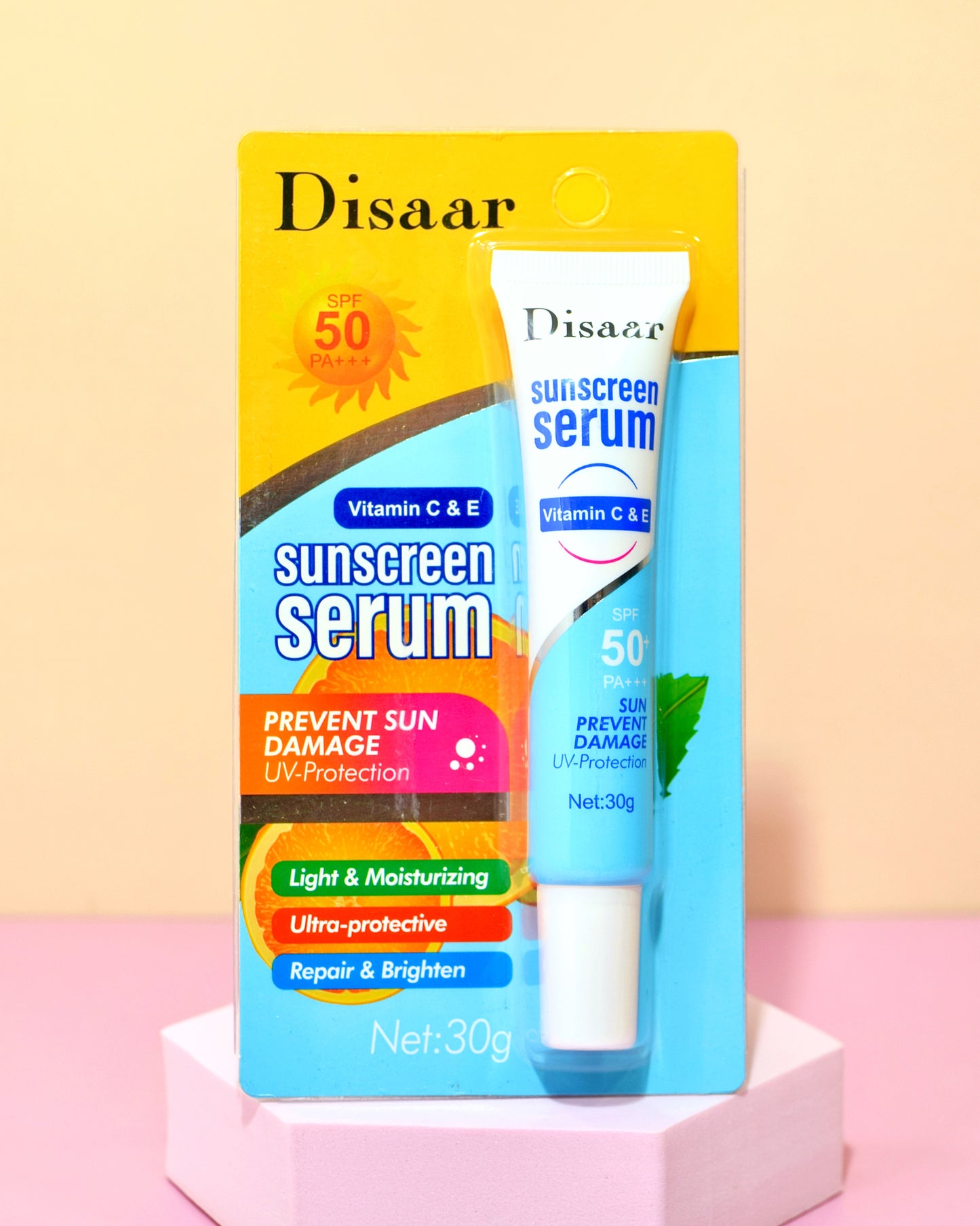 Protector Solar Serum con Vitamina C y E