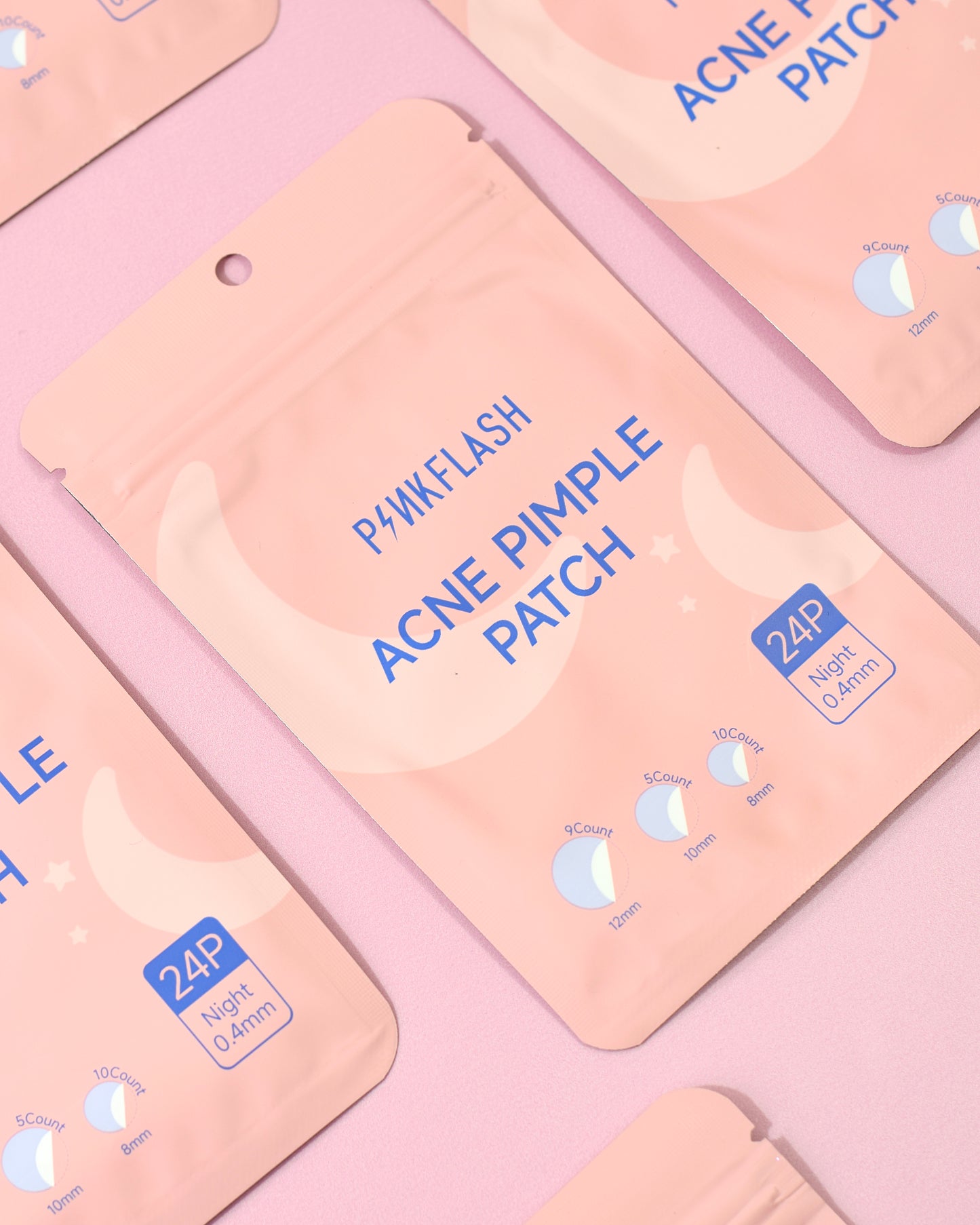 Parches Anti Inflamatorios para el Acné Pink Flash  (x24 unidades)