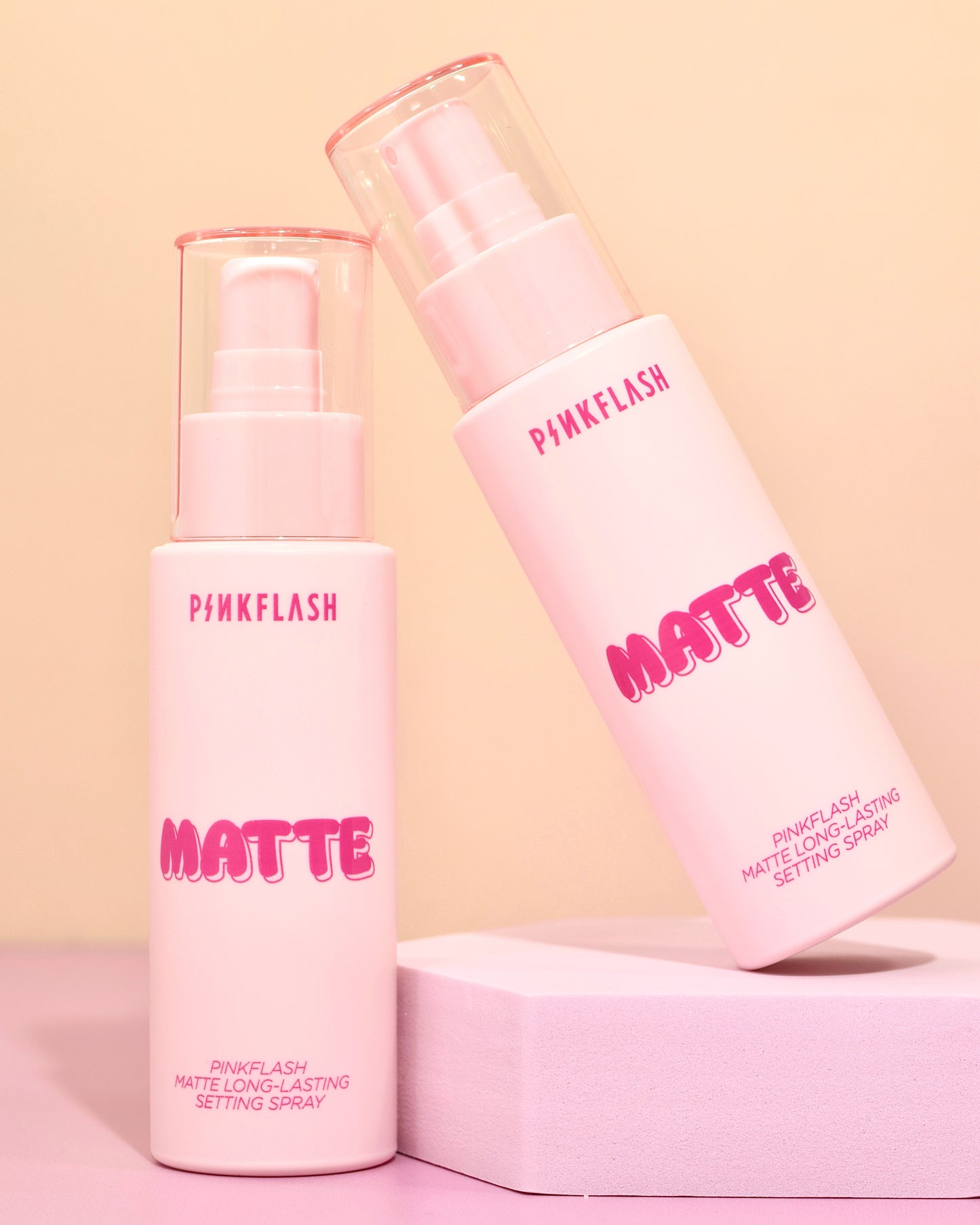 Fijador de Maquillaje Matte Pink Flash Larga duración efecto piel perfecta