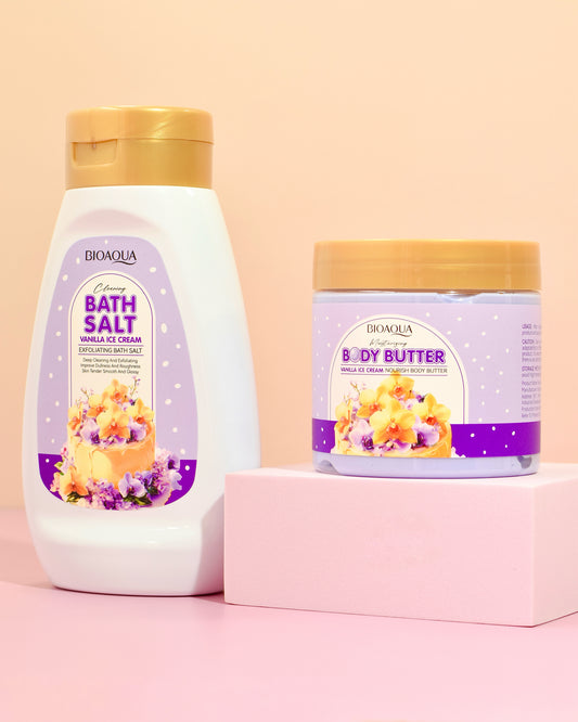 Kit Corporal Bioaqua Vainilla Exfoliante y Mantequilla Hidratante