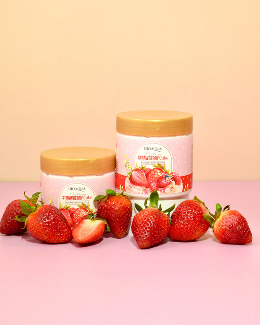 Mantequilla Corporal Bioaqua Strawberry Cake Hidratante y Nutritiva