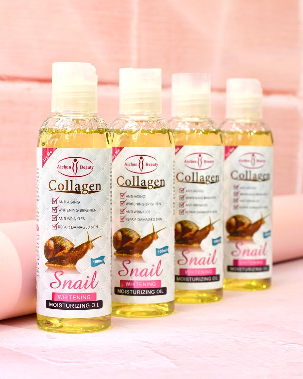 Aceite Facial con Colágeno y baba de caracol