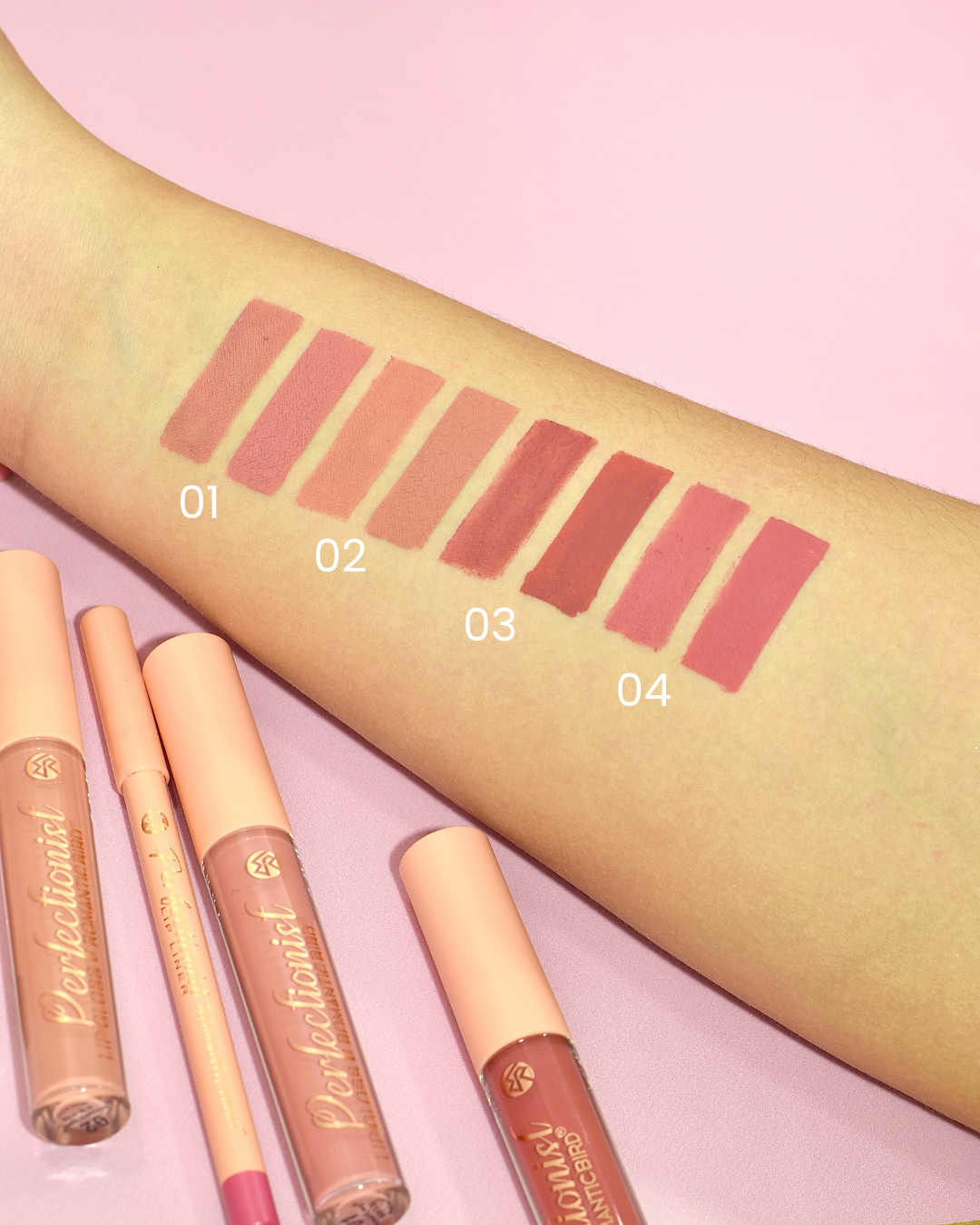 Lip Combo:  Delineador + Labial 2 en 1 Romantic Bird